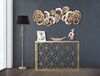 Quadro in metallo decorativo toni bordeaux 130x54  40804 - foto 4