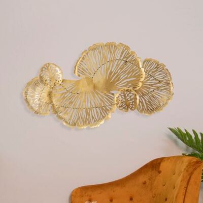 Decorazione dorata da parete quadro in ferro dorato 115x64cm  40308