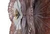 Particolare di Quadro con decorazione in metallo fiore rame 73,5x72  40659