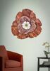 Quadro con decorazione in metallo fiore rame 73,5x72  40659 - foto 5