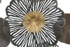 Immagine aggiuntiva di Quadro decorazione in metallo cerchio oro con fiori 155x85  40657