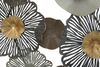Quadro decorazione in metallo cerchio oro con fiori 155x85  40657 - foto 4
