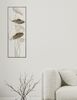 Immagine aggiuntiva di Quadro decorazione da parete metallo foglie cornice rettangolo 31x89,5  40440