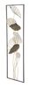 Ulteriore dettaglio di Quadro decorazione da parete metallo foglie cornice rettangolo 31x89,5  40440
