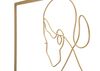 Ulteriore dettaglio di Quadro donna seduta stilizzata decorazione parete 60x80  40868