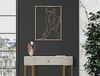 Quadro donna seduta stilizzata decorazione parete 60x80  40868 - foto 4