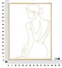 Quadro donna seduta stilizzata decorazione parete 60x80  40868 - foto 5