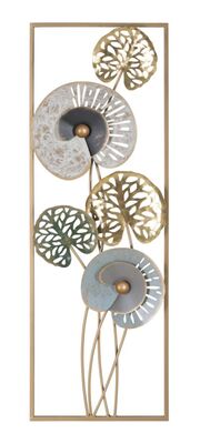 Quadro astratto con fiori a rettangolo alto e stretto  40482
