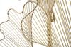 Quadro foglie ginkgo biloba in ferro oro gold 79x68cm  40319 - foto 4
