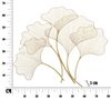 Quadro foglie ginkgo biloba in ferro oro gold 79x68cm  40319 - foto 6