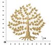 Albero in metallo dorato con foglie e radici quadro parete 91x90cm  40443 - foto 5