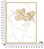 Quadro in metallo viso dorato 60x80cm  40866 - foto 5