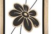 Immagine aggiuntiva di Quadro 3d cornice e particolari legno in metallo nero fiore e riccioli 26x60 