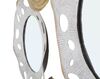 Ulteriore dettaglio di Quadro con cerchi vortice oro, toni bianchi tortora e specchi 104x45,5  41163