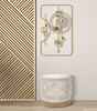 Quadro metallo cornice design cerchi e linee 49,5x80  41190 - foto 4