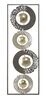 Immagine aggiuntiva di Quadro design astratto stretto e lungo con cerchi in metallo 31x89,5cm  40282