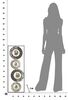 Quadro moderno tortora grigio oro design metallo 31x89,5cm 40282 COLORI E LUCI - foto 8