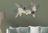 Quadro in ferro fiori e foglie nero blu verde rosa oro 115x70cm  40315 - foto 7