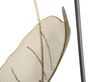 Quadro pannello da parete stretto 31cm con foglie griglia oro tortora alto 89,5  40439 - foto 4