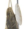 Quadro pannello da parete stretto 31cm con foglie griglia oro tortora alto 89,5  40439 - foto 6
