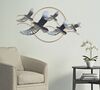 Quadro in metallo con volo di uccelli 91x50 41301 COLORI E LUCI - foto 4