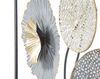 Quadro sulle tonalit&agrave; del grigio fiori e dischi in metallo 50cm  40382 - foto 4