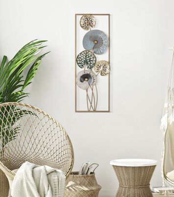 Quadro stretto 31,2 cm e alto 90cm mazzo astratto con fiori  40481
