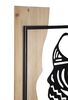 Immagine aggiuntiva di Quadro profilo di donna tribale in metallo e legno 53x80  42651