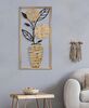 Vaso di fiori in rafia, metallo e legno 3d 40x80  41185 - foto 4