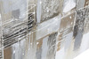 Dettaglio foto di quadro materico riflessi 60x90 grigio tortora avorio
