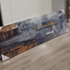 Immagine aggiuntiva di Quadro blu e oro astratto orizzontale verticale 120x40  42668