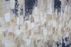 Ulteriore dettaglio di Quadro moderno astratto dipinto citt&agrave; nero oro 150x70cm  40321