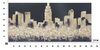 Quadro moderno astratto dipinto citt&agrave; nero oro 150x70cm  40321 - foto 5