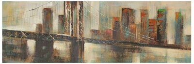 Quadro lungo orizzontale con ponte tonalit&agrave; marroni 150x50  39337