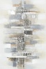 Dettaglio Quadro lungo orizzontale o verticale astratto riflessi toni grigio 90x60
