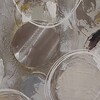 Particolare di Quadro moderno materico astratto 60x60 grigio