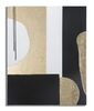 Immagine aggiuntiva di Quadro nero e oro moderno astratto blocchi 80x100  40323