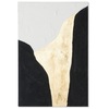 Quadro nero e oro moderno astratto blocchi 60x90 90x60  45756
