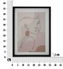 Quadro profilo di donna astratto 35x47cm  40861 - foto 5