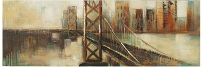 Quadro con ponte tonalit&agrave; tortora grigio brown 150x50 39338 COLORI E LUCI