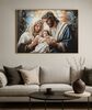Quadro moderno Sacra Famiglia 102x72 stampa dipinta su tela laccata con cornice COLORI E LUCI - foto 5