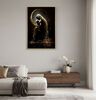 Quadro religioso profilo intenso maternit&agrave; scintille materiche con effetti oro 60x90 COLORI E LUCI - foto 5