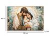 Quadro Sacra Famiglia moderno grande 122x82 stampa dipinta su tela laccata con cornice COLORI E LUCI - foto 6