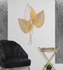 Quadro in metallo foglie strappate oro 53x84,5  41195 - foto 4