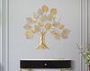 Quadro pannello decorativo in metallo albero oro 81x78  41193 - foto 4