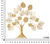 Quadro pannello decorativo in metallo albero oro 81x78  41193 - foto 5