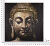 Quadro 100x100 Buddha con sfondo scuro e particolari oro  41018 - foto 5