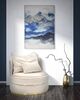 Immagine aggiuntiva di Quadro blu monti con riflessi dorati 80x120  40487