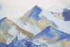 Particolare di Quadro blu monti con riflessi dorati 80x120  40487