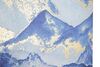 Ulteriore dettaglio di Quadro blu monti con riflessi dorati 80x120  40487
